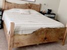 Live Edge Maple Bed w/ Storage | Beds & Accessories by Beneath the Bark. Item made of maple wood
