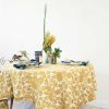 Yan - Mustard Tablecloth | Linens & Bedding by ichcha. Item composed of cotton in boho or modern style