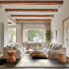 Warmth of Nature | Rugs by Hillary Ronney-Fernandes | LWI. Item composed of wool in mid century modern or contemporary style