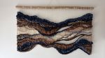 Wall tapestry "Strata" | Wall Hangings by Tissage Sauvage. Item composed of wood and cotton in boho or contemporary style