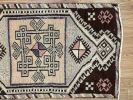Hand-woven Turkish Rug Doormat| 1.9 x 2.11 | Small Rug in Rugs by Wool and Rug. Item composed of wool in boho or contemporary style