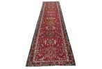 Vintage Red Tribal 3X13 Karajeh Persian Runner Rug | Rugs by Magic Rugs. Item made of cotton
