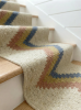 Handwoven Wool Stair Runner | Customizable Geometric Pattern | Runner Rug in Rugs by Evergreen Carpets. Item made of wool compatible with boho and minimalism style