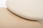 Organic Shaped Natural Plaster Coffee Table set "Sami" | Tables by Atelier BB. Item made of wood & cement compatible with minimalism and contemporary style