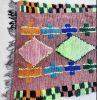 Vintage Moroccan rug, colorful Berber rug, 2.95/7.48 | Runner Rug in Rugs by Marrakesh Decor. Item composed of wool in boho or mid century modern style