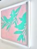 Sunrise Bay Laurel (Acrylic painting FRAMED to 13 x 13") | Oil And Acrylic Painting in Paintings by Christine So. Item composed of birch wood compatible with contemporary and country & farmhouse style