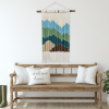 Macrame Wall Hanging, Boho Wall Decor, Handwoven Tapestry | Wall Hangings by Sepi. Item composed of bamboo and cotton in boho or minimalism style