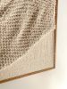 Duality | Framed Textural Tapestry | Wall Hangings by Ana Salazar Atelier. Item composed of oak wood and cotton in minimalism or contemporary style