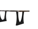 Black Walnut Solid Wood Dine Table - Custom Table | Dining Table in Tables by Tinella Collection. Item composed of walnut and metal in contemporary or country & farmhouse style