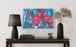 Night Flowers Blue | Photography by Marc VanDermeer. Item composed of canvas and aluminum