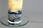 Porcelain Lamp Green/Blue | Table Lamp in Lamps by Sarah Tracton. Item made of ceramic compatible with mid century modern and contemporary style