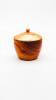 Sculptural Apple Wood Vessel with Genuine Gold Leaf Inlay | Decorative Bowl in Decorative Objects by Holzkunst Samuel Meisinger. Item composed of wood in art deco or modern style