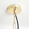 Origami Bloom 18" | Sculptural Ceramic Pendant Light | Pendants by Naaya Studio. Item made of brass with stoneware works with minimalism & mid century modern style