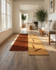 Unique and Upscale: Irregularly Shaped Sea Rush Rug | Runner Rug in Rugs by LA FIBRE ARTISANALE. Item made of cotton with fiber works with contemporary & mediterranean style