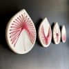 Lotus - Set Of 4 | Art & Wall Decor by Elizabeth Prince Ceramics