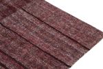 Vintage Paneled Kilim in Purple, Blue and Brown Stripe | Area Rug in Rugs by Rug and Kilim