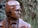 Young Darwin Statue | Public Sculptures by Anthony Smith Sculpture | Christ's College Cambridge in Cambridge. Item composed of bronze and stone
