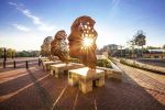 Stream of Consciousness | Public Sculptures by Anton Smit | Menlyn Maine Central Square in Pretoria. Item composed of metal