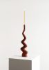 Fum - Tall Ceramic Candleholder for Ambient Lighting | Candle Holder in Decorative Objects by Catalin Filip. Item composed of ceramic compatible with mid century modern and contemporary style