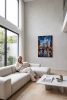 Hand-Painted London Tower Bridge Oil Painting Linen Art | Oil And Acrylic Painting in Paintings by Dynasty Artisan. Item made of linen works with contemporary & eclectic & maximalism style