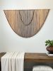 Neutral Boho Yarn Wall Art | Macrame Wall Hanging in Wall Hangings by Mercy Designs Boho. Item composed of birch wood & fiber compatible with boho and minimalism style