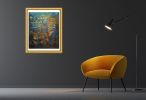 Genesis | Oil And Acrylic Painting in Paintings by Claire Szegvary. Item composed of canvas in minimalism or contemporary style