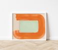 Pale Green & Orange Abstract Color Field Art Print | Prints by Emily Keating Snyder. Item made of paper compatible with boho and minimalism style