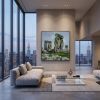 Original Stonehenge Heavy Impasto Oil Painting 39.4" | Oil And Acrylic Painting in Paintings by Dynasty Artisan. Item composed of linen in contemporary or eclectic & maximalism style