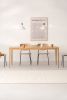 HYGG – dining table made of solid oak wood, mid-century mode | Tables by Mo Woodwork. Item made of oak wood works with minimalism & mid century modern style
