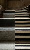 Handwoven Wool Modern Stair Runner Grey/Black/White Rug | Runner Rug in Rugs by Evergreen Carpets. Item composed of wool in boho or minimalism style