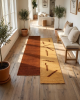 Unique and Upscale: Irregularly Shaped Sea Rush Rug | Runner Rug in Rugs by LA FIBRE ARTISANALE. Item made of cotton with fiber works with contemporary & mediterranean style