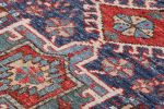 Rug & Kilim’s Tribal Rug in Blue and Red with Primitivist | Area Rug in Rugs by Rug and Kilim