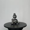 Small Stainless Steel Bear 'Lunes' | Sculptures by IRENA TONE. Item composed of steel compatible with minimalism and art deco style