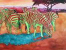 Comfort Zone | Mixed Media in Paintings by Catherine Twomey. Item made of birch wood