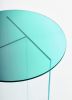 Cosmos Green Mini Coffee Table | Tables by STUDIO MONSOLEIL. Item composed of glass in modern style