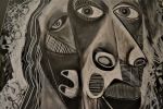 Expressions of An Artist | Mixed Media by Robert Daniels Nappy Head Art. Item composed of paper
