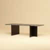 Travertine and Oak Lounge Table - PALM by Lebanto | Coffee Table in Tables by Lebanto. Item composed of oak wood and marble in minimalism or contemporary style