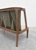 Symphony | Bench in Benches & Ottomans by Fault Lines by Matthias de Vogel | Yarn Collective Ltd in London. Item composed of walnut and fabric