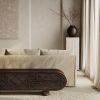 Ossian Carved Bench Table | Benches & Ottomans by Pfeifer Studio. Item composed of wood