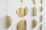 Sediment Wall Hanging in Polished Brass | Sculptures by Circle & Line
