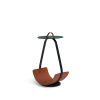 Zin | Side Table in Tables by Uniqka. Item made of steel with leather works with boho & minimalism style