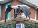 "Raven" | Public Sculptures by J.A. Mayer "Sculptor" | Main Exhibit Gallery & Art Center in Ligonier. Item made of stone