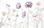 Meadow Study No. 10 : Original Watercolor Painting | Paintings by Elizabeth Beckerlily bouquet. Item made of paper works with boho & minimalism style