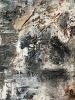 "ocean textures" (sold) | Mixed Media in Paintings by VISCERAL HOME STUDIO. Item composed of wood and concrete in boho or mid century modern style