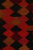 1950s Vintage Kilim runner in Red, Black and Rust Orange | Area Rug in Rugs by Rug and Kilim