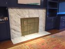 Hand-Forged-Mondrian-(esque) Fireplace Screen | Fireplaces by Kramer Design Studio / Randall Kramer. Item composed of brass