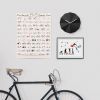 Delta Clock Black | Decorative Objects by LAWA DESIGN. Item composed of wood