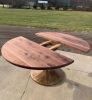 Walnut Round Extension Table | Dining Table in Tables by TRH Furniture. Item made of walnut