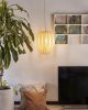 Geometric Wood Pendant Light: Modern Handmade Lamp Shade | Chandeliers by Traum - Wood Lighting. Item composed of wood in minimalism or contemporary style