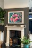 Abstract 'Pop-Art' Floral commissioned painting | Oil And Acrylic Painting in Paintings by Judy Century Art. Item composed of synthetic